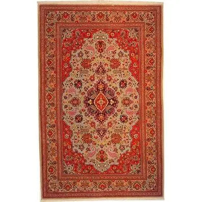 One Of The Kind Persian Qom Rug 7'3" X 4'9